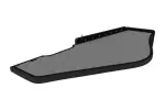 shelf interior (long; panel LED - light white, long, paint: grey, series: ELEGANCE) RVI T 01.13-