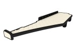 shelf interior (long, cabin narrow 230cm, panel LED - light white, long, paint: šampanja, series: ELEGANCE) MERCEDES ACTROS MP4 / MP5 07.11-