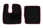 floor mat floor F-CORE MAN, autojuht + kaasreisija, VELOUR, number pc. set of. 2pc (material - velour, paint - red, cabin narrow M, L, XL, LX, XLX) MAN TGA, TGL 04.00-