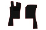 floor mat floor F-CORE SCANIA, autojuht + kaasreisija, VELOUR, number pc. set of. 2pc (material - velour, paint - red) SCANIA 4 05.95-04.08