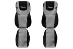 Seat cover seat Classic (grey, material velour, series CLASSIC) DAF XF 105, XF 106 10.12-