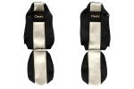 Seat cover seat Classic (šampanja, material velour, belt driver montowany w fotelu; belt kaasreisija montowany w fotelu; siedzenie driver - ISRI; siedzenie driver common - no ISRI) suitable for: