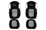 Seat cover seat Classic (grey, material eko-leather, velour, series ELEGANCE) FORD F-MAX 11.18-