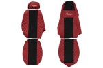 Seat cover seat ( different seats, model Elegance, paint red) SCANIA P,G,R 03.04-