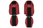 FX12, Seat cover seat - Elegance, MERCEDES ACTROS MP 3 red