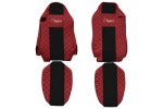 Seat cover seat Elegance ( red, seats ISRI) MAN TGX 09.07-