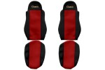 PS01, Seat cover seat - Classic, DAF XF 95 XF 105 CF LF ( . up to 2012) red