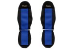 PS10, Seat cover seat - Classic, VOLVO FH FM FL . 02-12 (2 belts) , blue