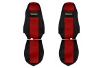 PS16, Seat cover seat - Classic, SCANIA series R & G & P ( integrated peatoed) red