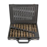170-os. drill bits for metal Starter kit hss-cobalt. 1-10mm. metal case jbm