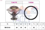 FACET Thermostat,  coolant Made in Italy - OE Equivalent 7.8417