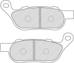 FERODO FDB2251 / brake pads rear, intended for use: road, material: sinter-steel, 52.6x127.6x7.4mm fits: harley davidson flstf 1584/1690 2008-2017