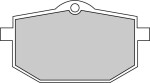 FERODO FDB583 / brake pads front, intended for use: road, material: platinum-p, 39x71.2x9.8mm fits: yamaha xt 600 1986-1989