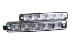 daytime running light set 2pc, 5 leds