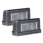 number plate light, white , E-marking 12/24V