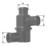 GATES Thermostat, coolant TH14580