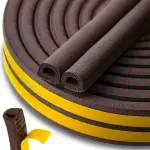 window- and door seal epdm d-profile 9*7.5mm brown 100m keltin