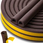 window- and door seal epdm d-profile 12x10mm brown 50m keltin