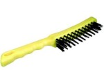 plastic head hand brush R/V 2 rows