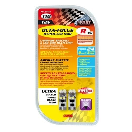 Hyper micro led 12V, 8 SMD, T10 white with error report remover ...