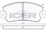 ICER Brake Pad Set,  disc brake 180490