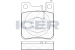 ICER Brake Pad Set,  disc brake 180976
