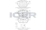 ICER Brake Pad Set,  disc brake 181567