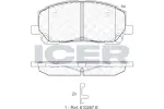 ICER Brake Pad Set,  disc brake 181705
