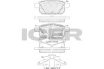 ICER Brake Pad Set,  disc brake 182017