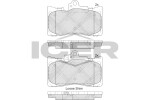ICER Brake Pad Set,  disc brake 182059