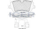 ICER Brake Pad Set,  disc brake 182120