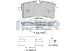 ICER Brake Pad Set,  disc brake 182159