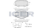 ICER Brake Pad Set,  disc brake 182176