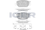 ICER Brake Pad Set,  disc brake 182317