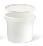 plastic bucket pp white kaanga paints and varnishes for mixing and for preservation 0.155L