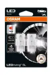 led bulb 2 pcs. w21w 12v 1.4w w3x16d forbidden to use on public roads ledriving sl, red
