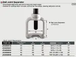 ball joint separator puller, jaw dimensions 23mm, max. gap: 45mm, length: 47mm