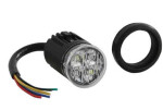 Beacon blue/red flush mounting round 12W LED Hideway