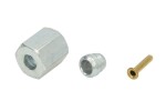 NIK-MAR K4B / tekalan connectors gray/straight, m8x1 internal, wire 4x1, błh, cone, "barrel" screw connection, metal, quantity in package: 1pc