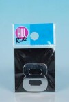 with adhesive number 8, chrome