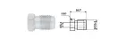 head brake pipe M10X1