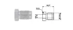 head brake pipe M10X1