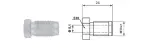 head brake pipe M10X1
