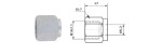 head brake pipe nut M14X1,5
