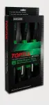 TOPTUL combined screwdriver set slotted, letter philips, set 6 pc.: 4X100, 6.5X150, 10X200, ph1x80, ph2x100, ph3x150