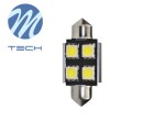 BULB LED, 2pc., C5W, 24V, max. 1W, color light white, type plug SV8,5-8, vehicles canbus system