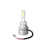 12v/24v h27w/1 led bulbs set 40/80w pg13 880 6500k 10000lm 2pc m-tech