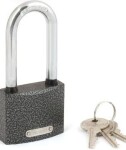 padlock PD01 63mm long staple 3 keys