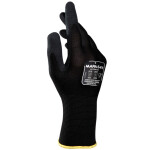 Protective gloves, protective gloves MAPA 541, sand-blasted nitrile, size: 8, 12 pairs, colour: black, durability: CAT 2; EN 388 4121A; EN 407 X1XXXX; EN 420:2003+A1:2009, how to use: reusable