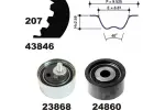 MAPCO Timing Belt Kit 73816